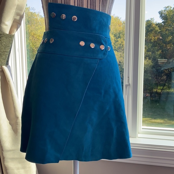 NWT MAJE JOSEPH Suede Leather Wrap Skirt - Picture 2 of 8